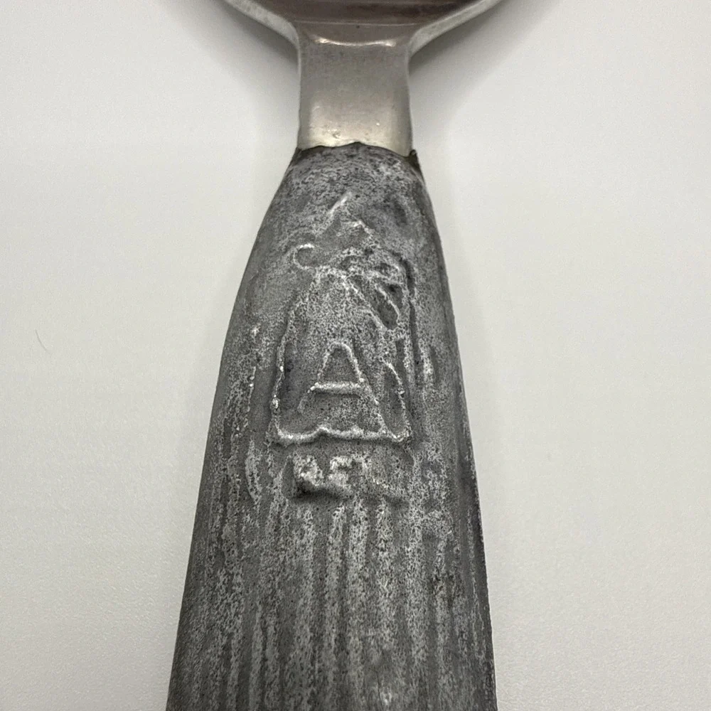 Vintage Aycock Aluminum Handle Flat Tip Serving Spoon MCM